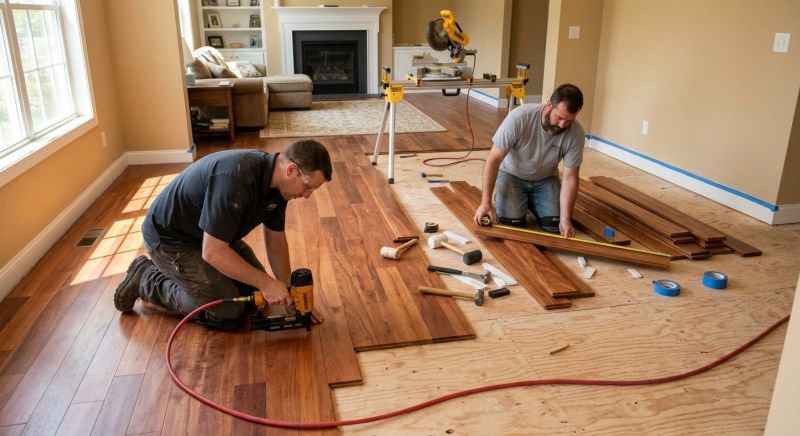 Cherry Floor Installation in Brooksville, FL