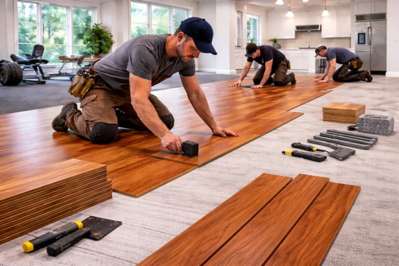 Cherry Floor Installation in Lutz, FL