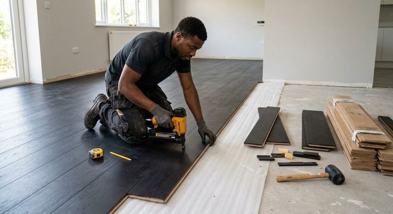 Dark Wood Floor Installation in Spring Hill, FL