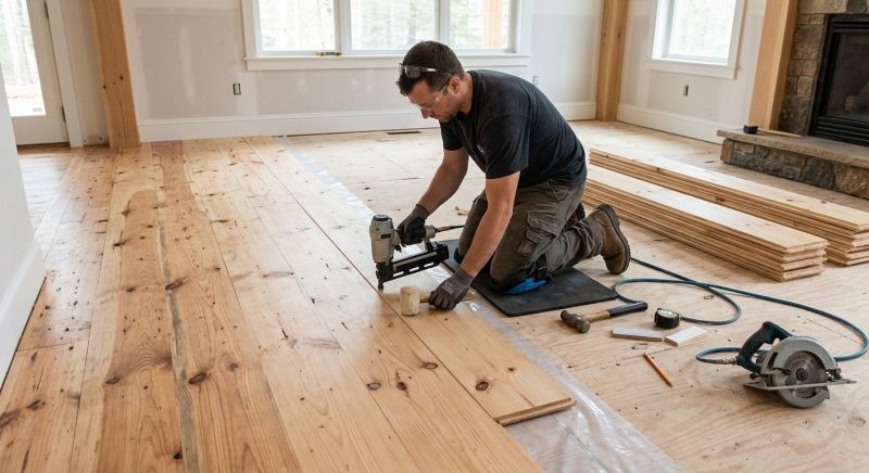 Pine Floor Installation in Spring Hill, FL