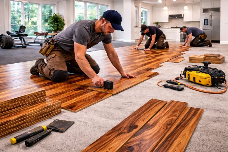 Teak Flooring Installation in Spring Hill, FL