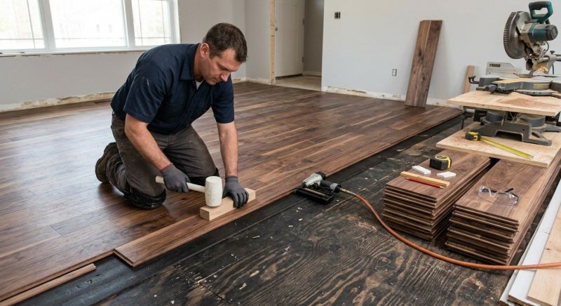 Walnut Flooring Installation in Spring Hill, FL