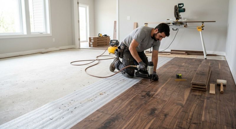 Walnut Flooring Installation in Spring Hill, FL