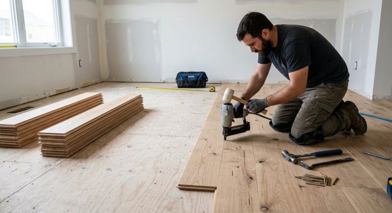 White Oak Floor Installation in Spring Hill, FL